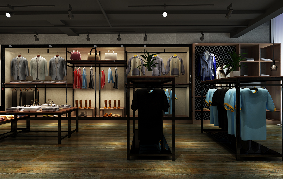 南昌中高檔服裝店裝修設(shè)計 江西騰坤建筑裝飾的時尚空間營造